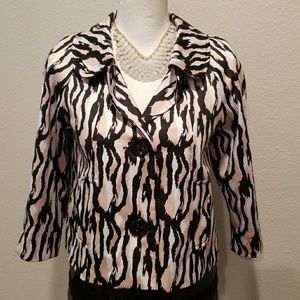 Vertigo pink, white and black blazer xs